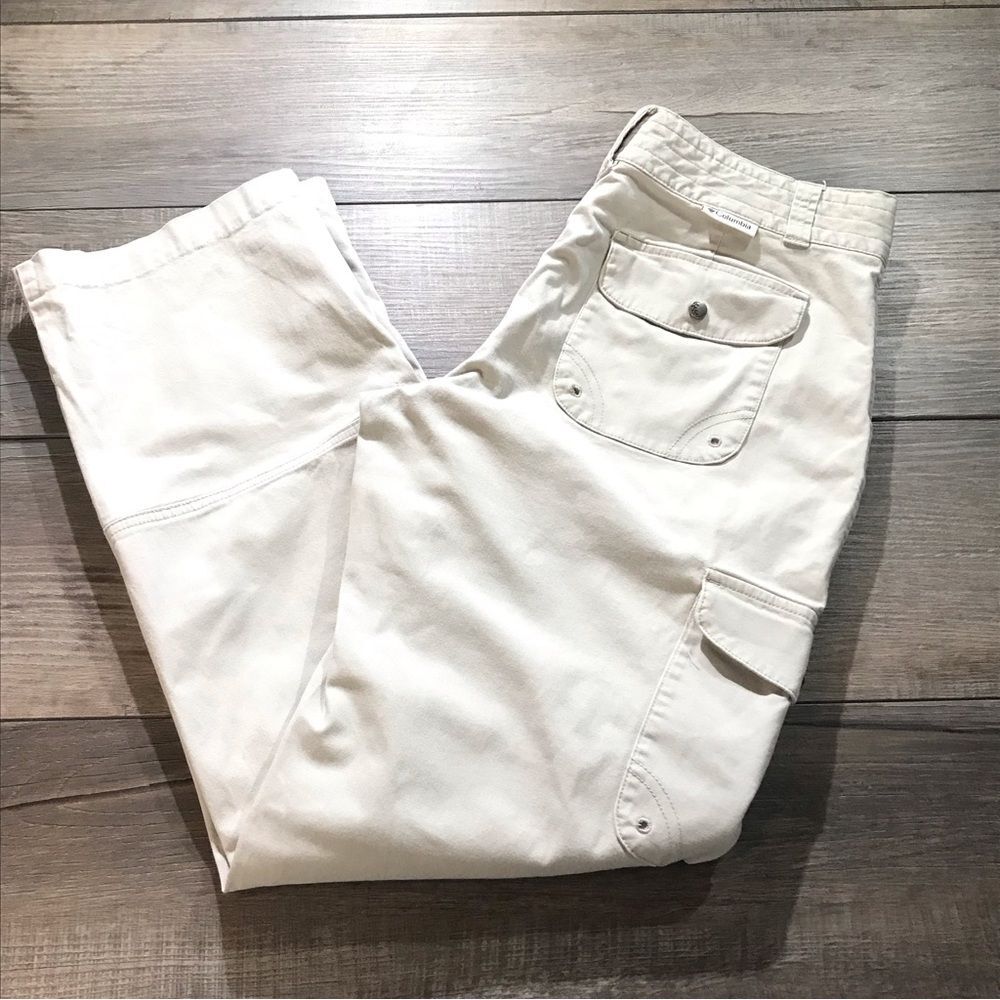 Columbia XCO Pants Women's Size 8 Outdoor Hiking Trail Outdoor Light Beige